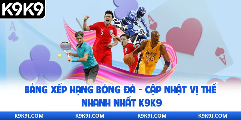 Bảng Xếp Hạng Bóng Đá - Cập Nhật Vị Thế Nhanh Nhất K9K9